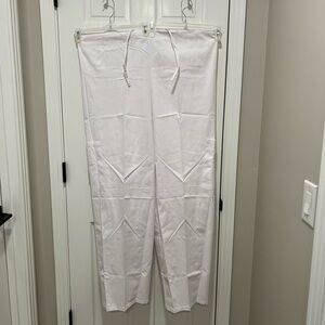 AMS 5XL White Scrub Pants New Plus Size Adjustable Waistline
